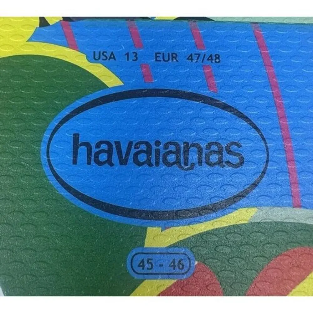 Havaianas Thongs Flip Flops‎ Disney Colorful Mickey Mouse Pluto SZ 13
